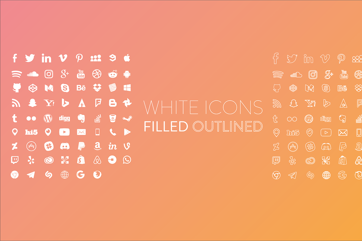 1050 Social Media Icons, a Social Media Template by RobertvanHaaren (Photo 2 of 8)