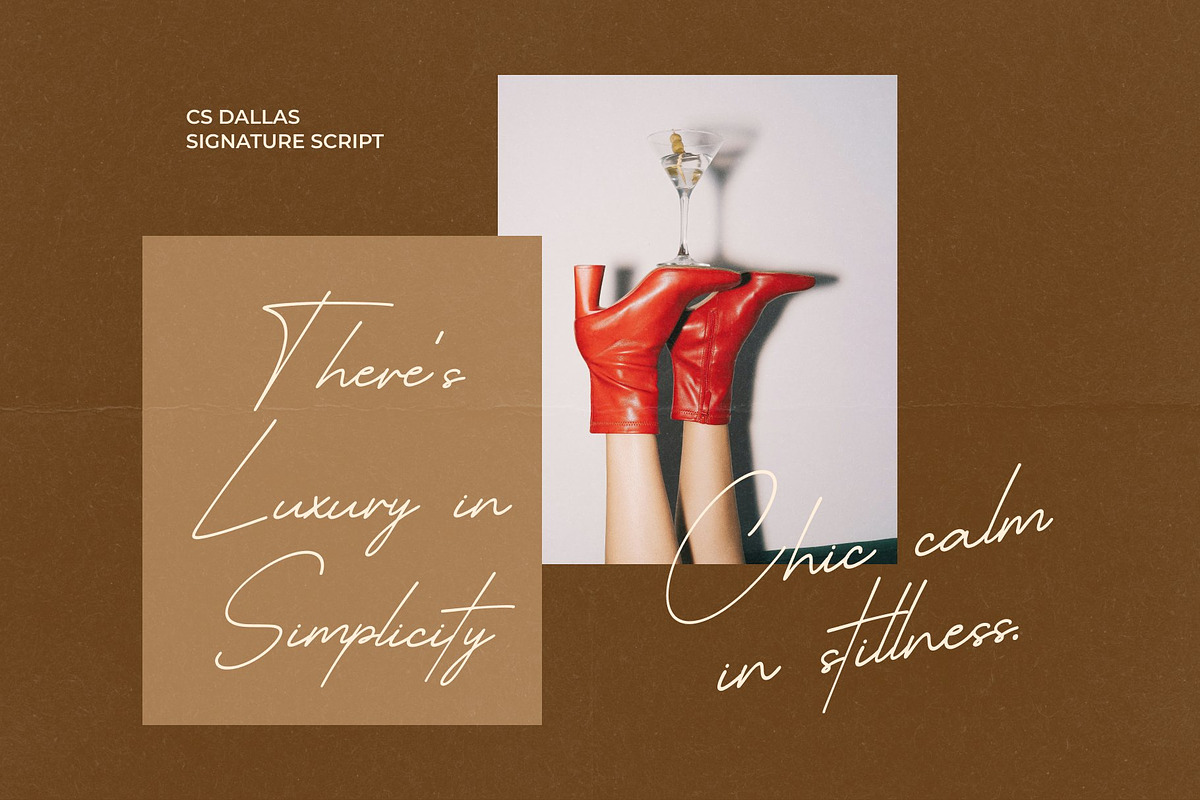 CS Dallas – Signature Font, a Script Font by Craft Supply Co. (Photo 6 of 8)