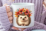 Autumn Hedgehog Clipart, an Illustration by Pixels.Craft (Thumbnail 6 of 7)