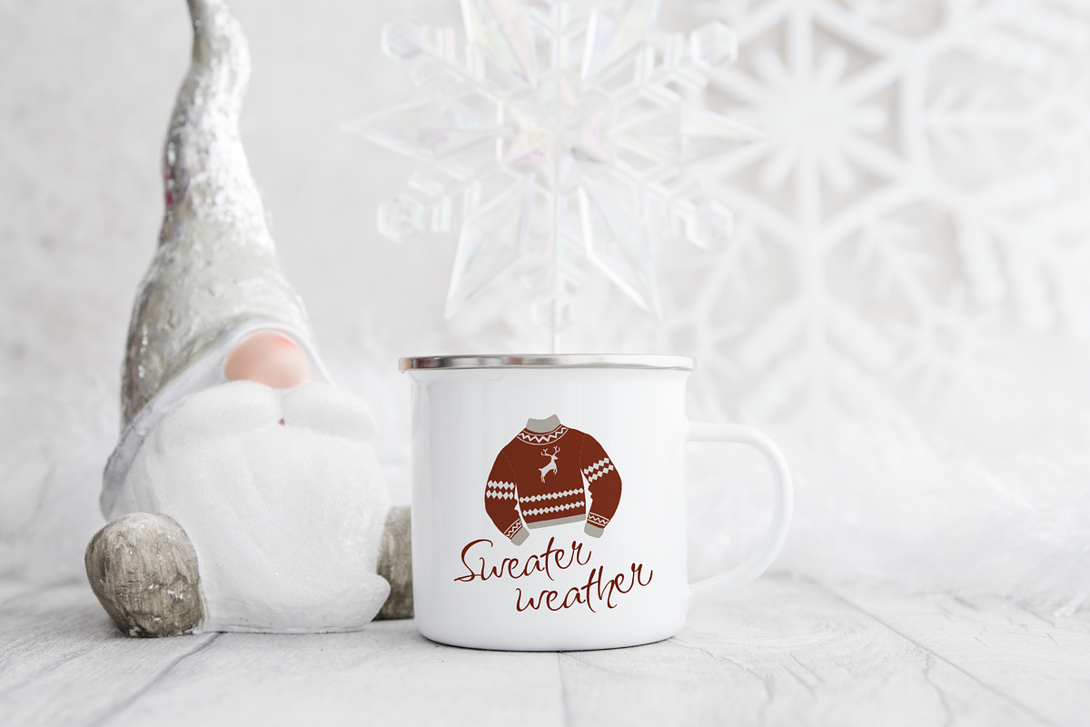 Cozy Crayon Christmas Clipart Bundle, a Seasonal Illustration by Chloe's Illustrations (Photo 3 of 6)