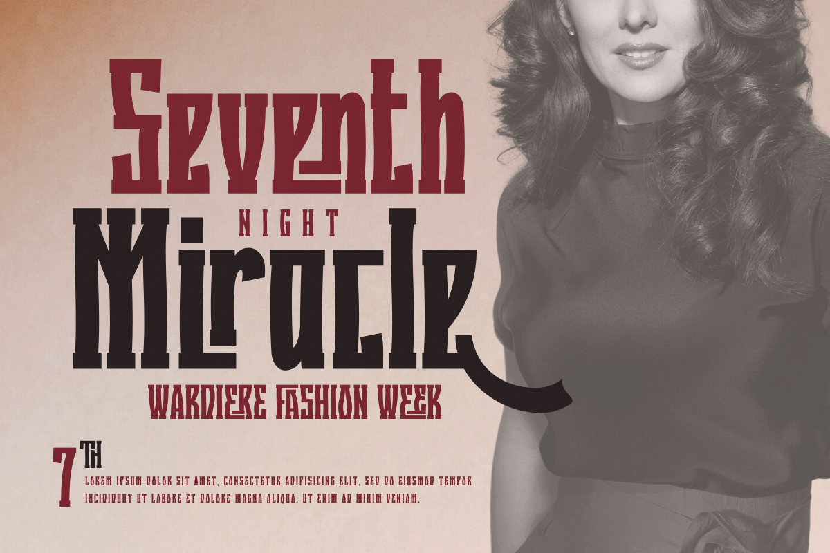 Quzirah – Retro Condensed Font, a Serif Font by twinstd (Photo 12 of 13)