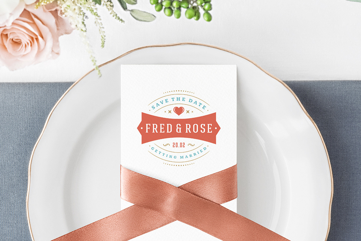 18 Wedding Logos and Badges, a Branding & Logo Template by Vasya Kobelev (Photo 11 of 14)