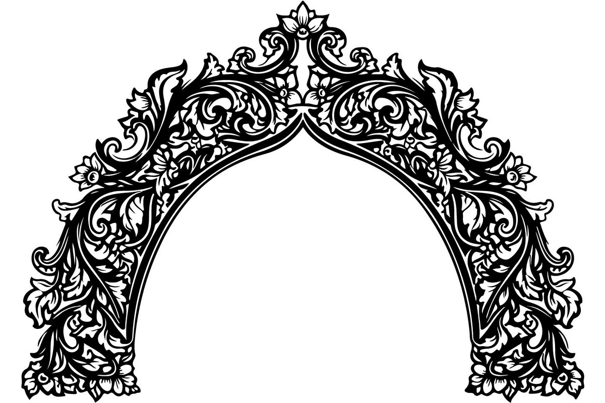 Decorative Arch Window Vector Pack, a Decorative Illustration by Designer_Momina (Photo 15 of 21)