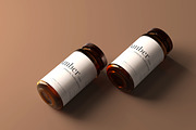 Amber Glass Jar Mockups, a Cups & Container Mockup by pmvch (Thumbnail 10 of 10)