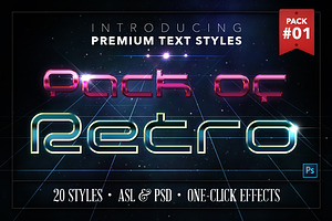 Retro #1 - 20 Text Styles