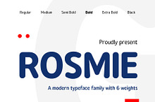 Rounded Sans Family - Rosmie