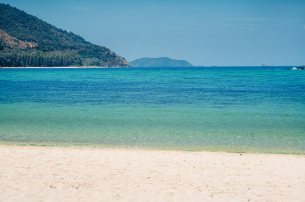 Beach and clear blue water in summer and vacation, a Nature Photo by Art Rachen
