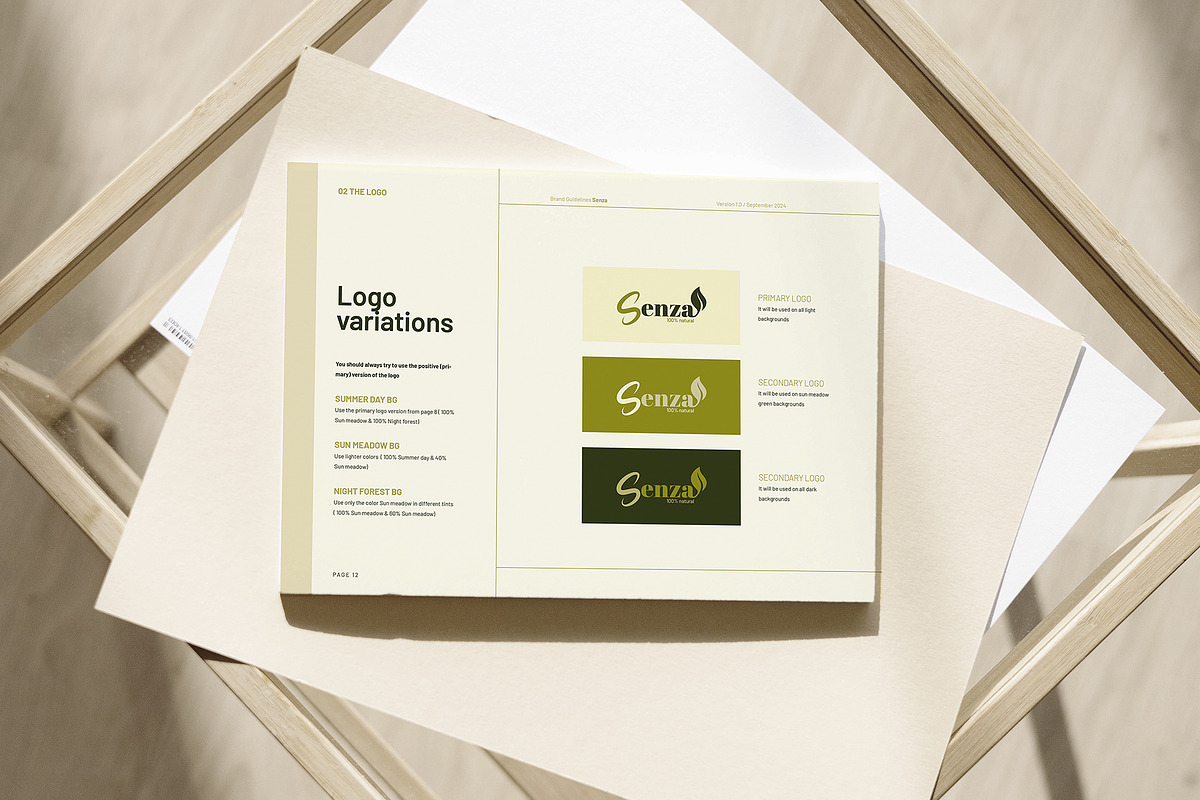 SENZA Brand Guidelines, a Brochure Template by Imagination Area (Photo 11 of 14)