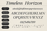 Timeless Horizon: Modern Serif, a Serif Font by The Gelato Type (Thumbnail 15 of 15)