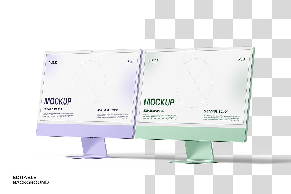 New iMac 24 Desktop Mockup, a Mac Mockup by RamStudio2 (Photo 10 of 16)