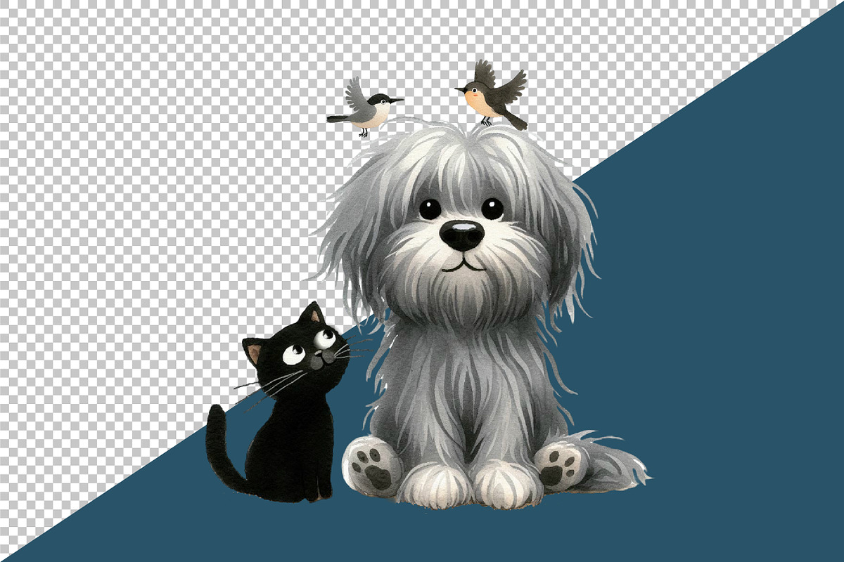 Quirky Dog And Cat Friendship, an Illustration by Creative Art (Photo 4 of 6)