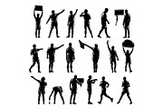 18 soccer referee silhouettes, a Sport Illustration by LogosDen (Thumbnail 1 of 3)