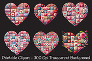 Patchwork heart valentine day Png, an Illustration by RobertsArt (Thumbnail 6 of 7)