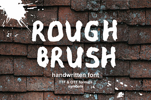 Rough Brush Font