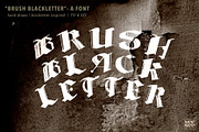 Brush Blackletter - Hand Drawn Font, a Blackletter Font by CC CREATIVE CO (Thumbnail 8 of 9)