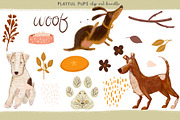 Pups Dog Breeds Clipart Bundle, a Decorative Illustration by Bridgett Stahlman Design (Thumbnail 3 of 6)