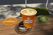 Cup Coaster Mockup, a Cups & Container Mockup by Bartama Graphic (Thumbnail 2 of 5)