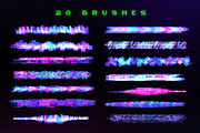 Procreate Glitch Lettering Brushes, a Brush Add-On by Nurmiftah (Thumbnail 4 of 6)