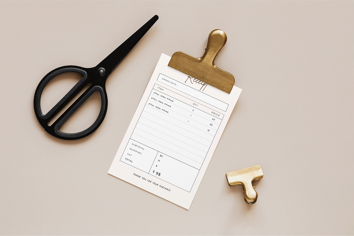 Receipt template for Canva Template, a Stationery Template by Hellohastore (Photo 4 of 10)