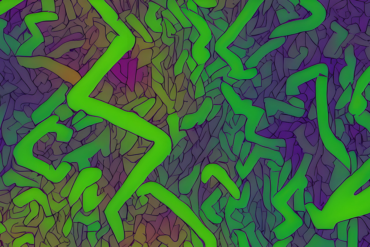 Glowing Textures: 100 Neon Designs