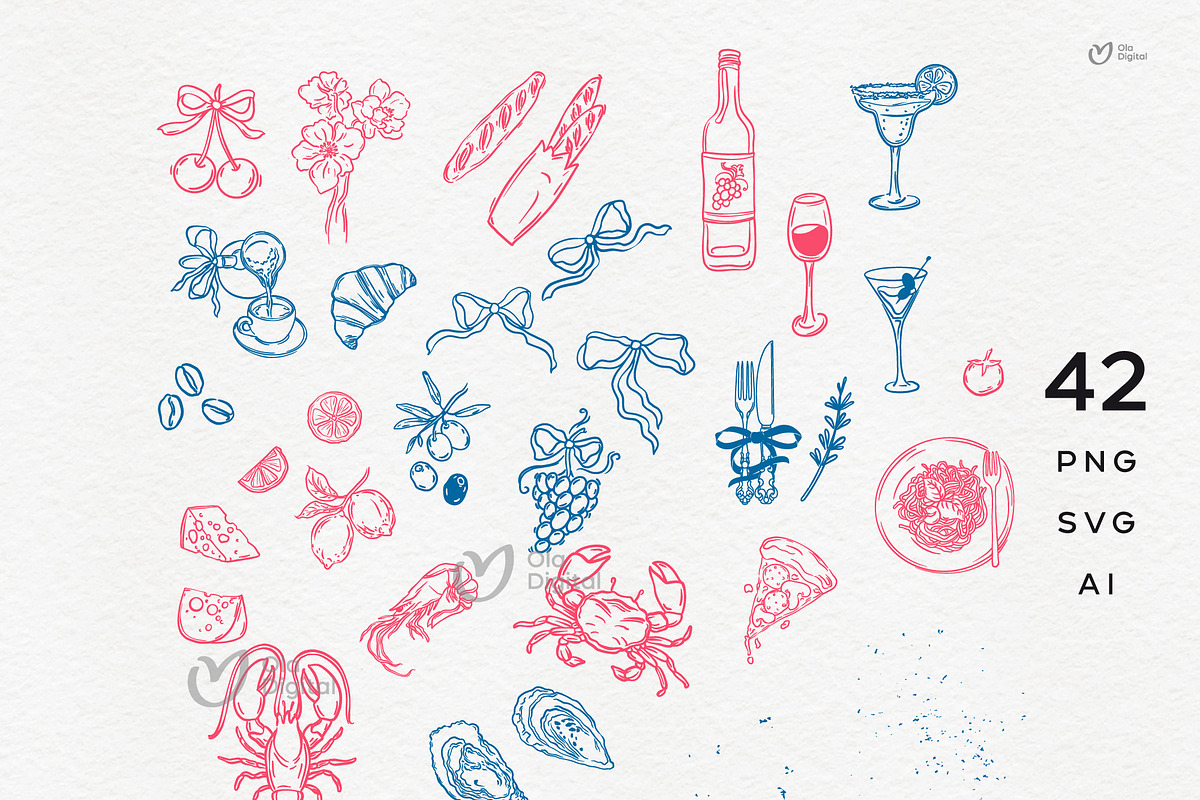 La Dolce Vita, Frames & Icons, an Object Illustration by ollalya (Photo 2 of 7)