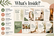 Holistic Wellness IG Canva Template, a Social Media Template by Daffodil Dream Studio (Thumbnail 2 of 3)