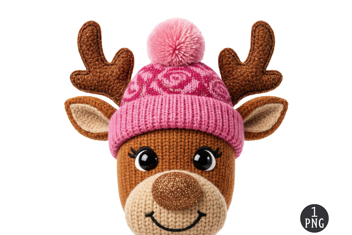 Crochet Faux Yarn Christmas Reindeer, an Illustration by Dream Creation (Photo 1 of 5)