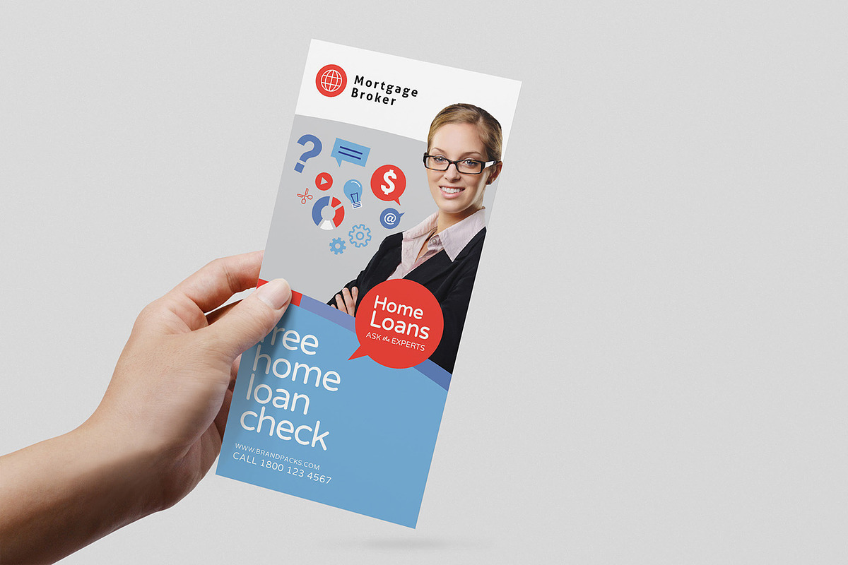 Corporate DL Card Template, a Flyer Template by BrandPacks