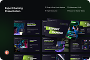 Esport Gaming Powerpoint, a Presentation Template by SquidPixey (Thumbnail 1 of 7)