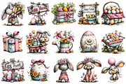 Whimsical Gingham Easter Clipart, an Illustration by OK Design (Thumbnail 3 of 4)