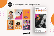 Bold Orange Pink Instagram Templates, a Social Media Template by Yaaas Design (Thumbnail 4 of 12)