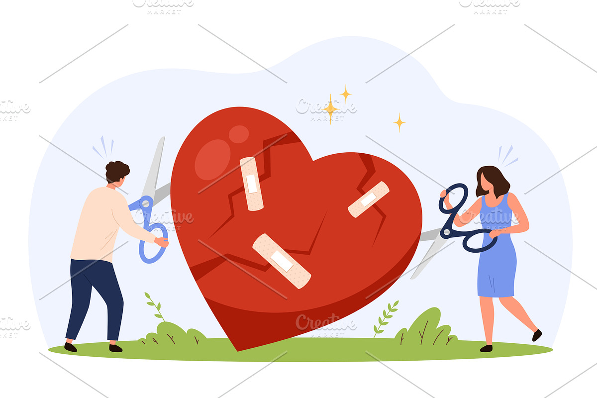 Toxic Relationship Concept with, an Object Illustration by Flashvector