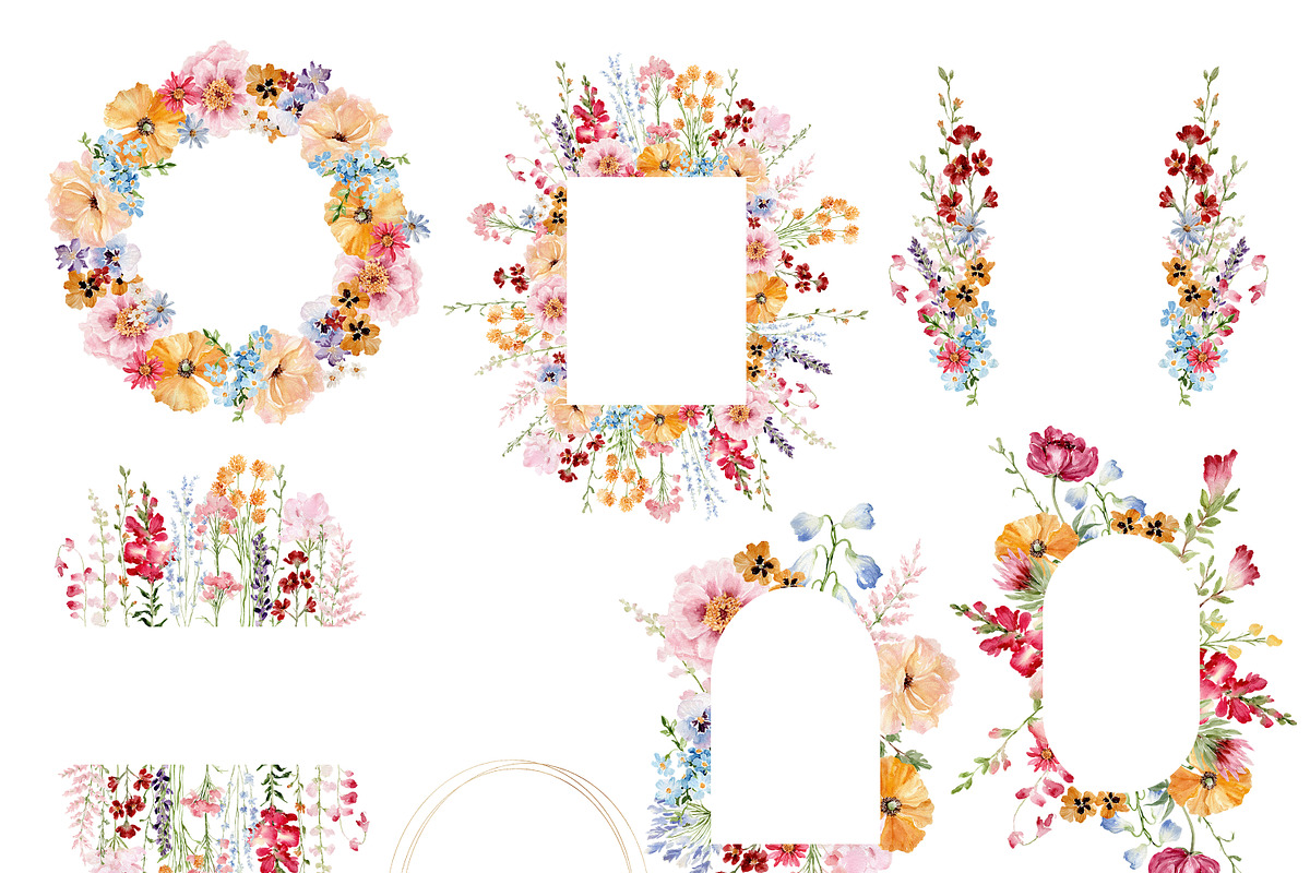 Watercolor Flower -GARDEN WILDFLOWER, a Decorative Illustration by Beigetime (Photo 10 of 15)