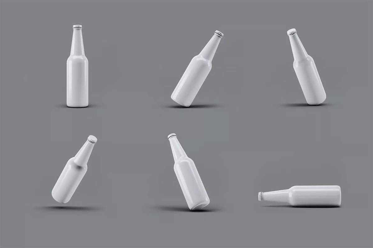Beer Bottle Mock-Up, a Product Mockup by DesignRushMarket (Photo 2 of 6)