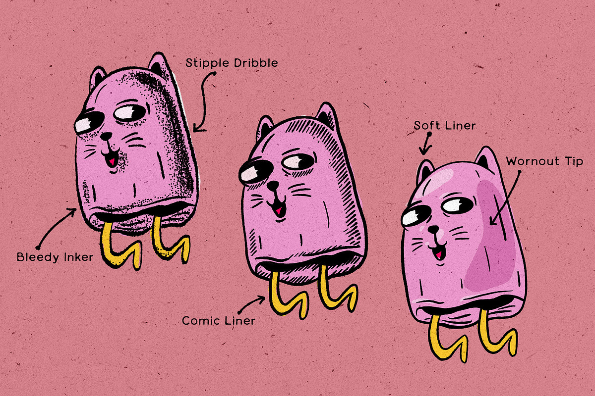 Procreate Fine Liners, a Brush Add-On by RadekBroz (Photo 9 of 10)
