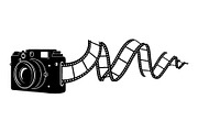 Vintage Camera Film Silhouette, an Object Illustration by yasushie (Thumbnail 31 of 31)