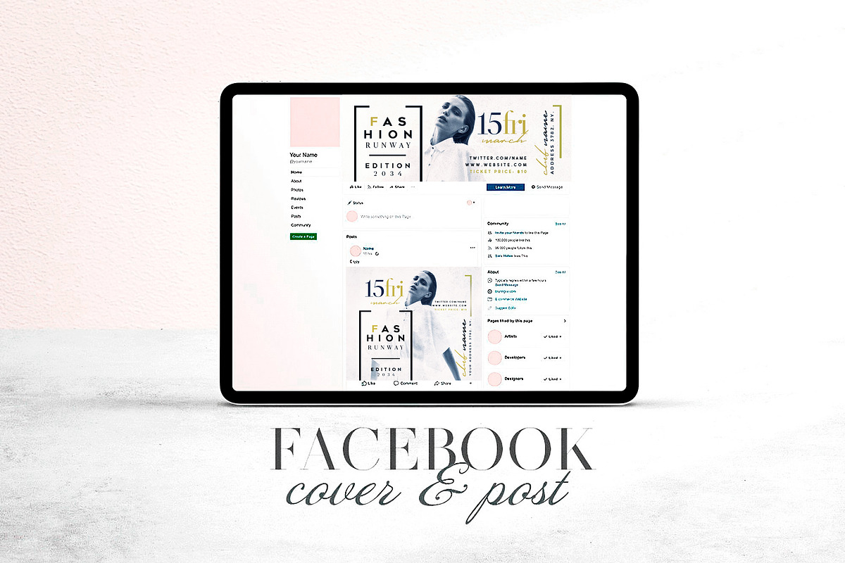 Fashion Runway Social Media Pack, a Social Media Template by Touringxx Creative Studio (Photo 4 of 8)