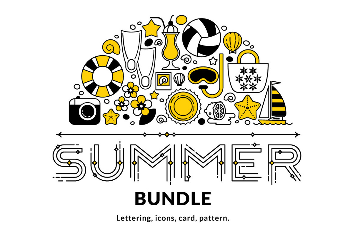 Summer bundle. Vector elements., an Icon by Imperator_Kot (Photo 1 of 4)