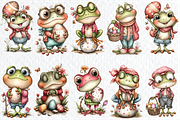Whimsical Easter Frogs Clipart, a Seasonal Illustration by HueNestify (Thumbnail 3 of 3)