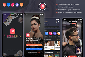 Barber & Salon UI Kit