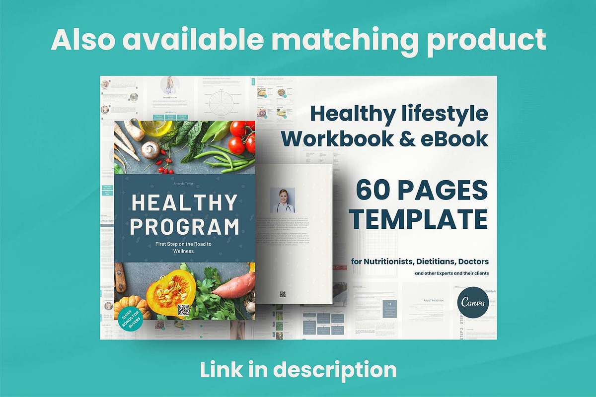 A5 planner inserts Food diary Canva, a Stationery Template by Handy Template (Photo 8 of 8)