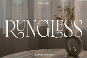 Rungless - Lingature Serif Font, a Serif Font by Luna Shop (Thumbnail 1 of 7)