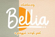 Bellia - Playful Script Font, a Script Font by NTC Graphic (Thumbnail 1 of 9)