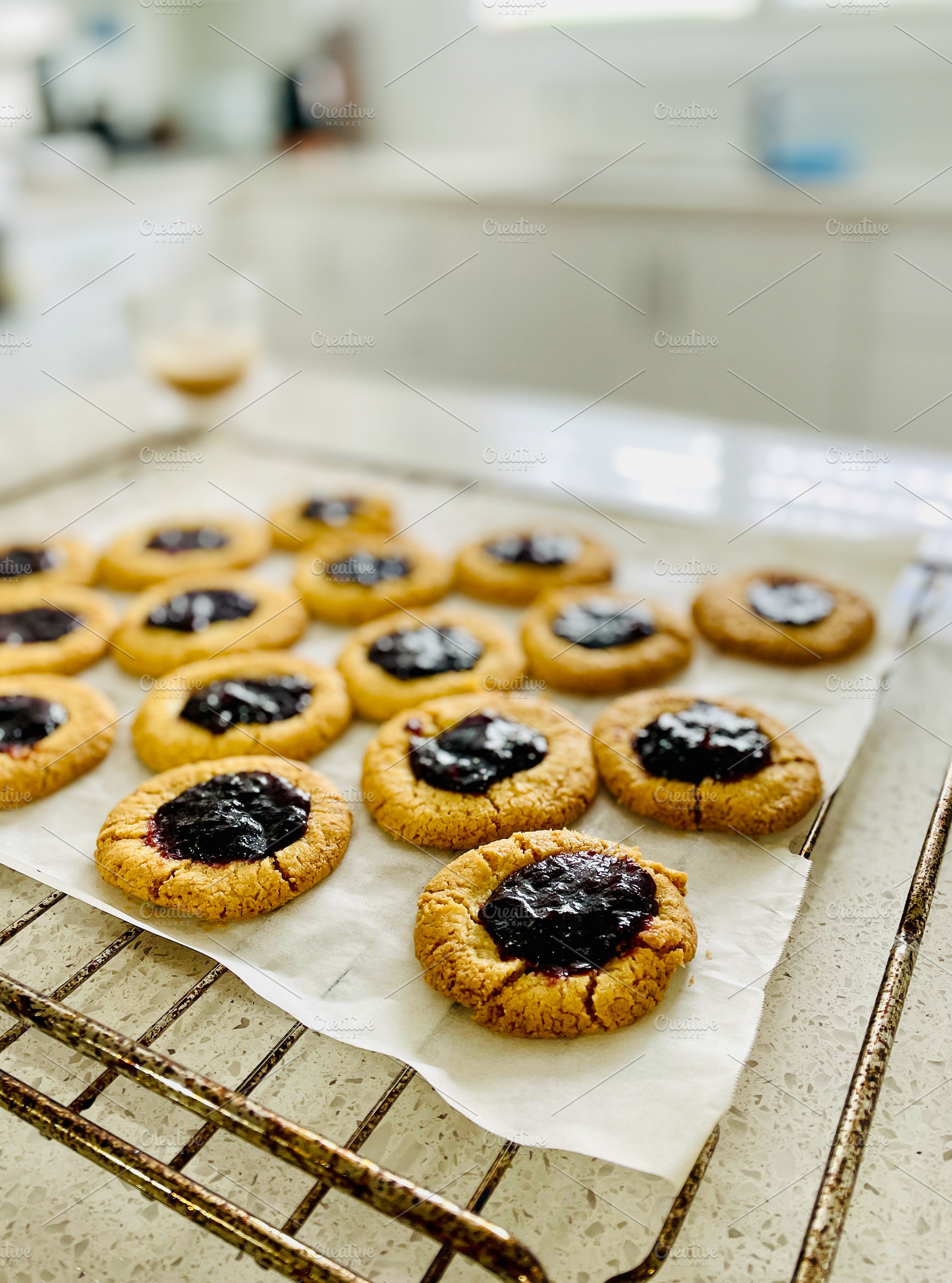 Jam Drop Cookies, a Food & Drink Photo by THP Creative