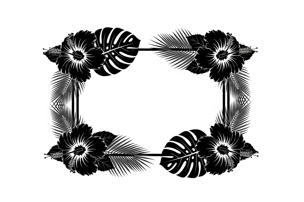 Floral Rectangle Frame SVG Bundle, an Illustration by jahid234 (Photo 5 of 31)
