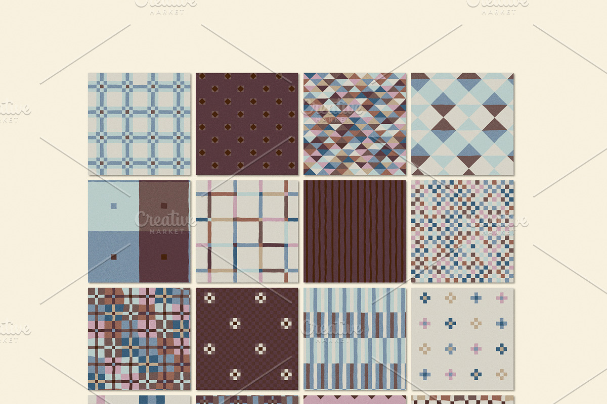 Heritage Patchwork.Seamless Patterns, a Pattern Graphic by oxygen_8