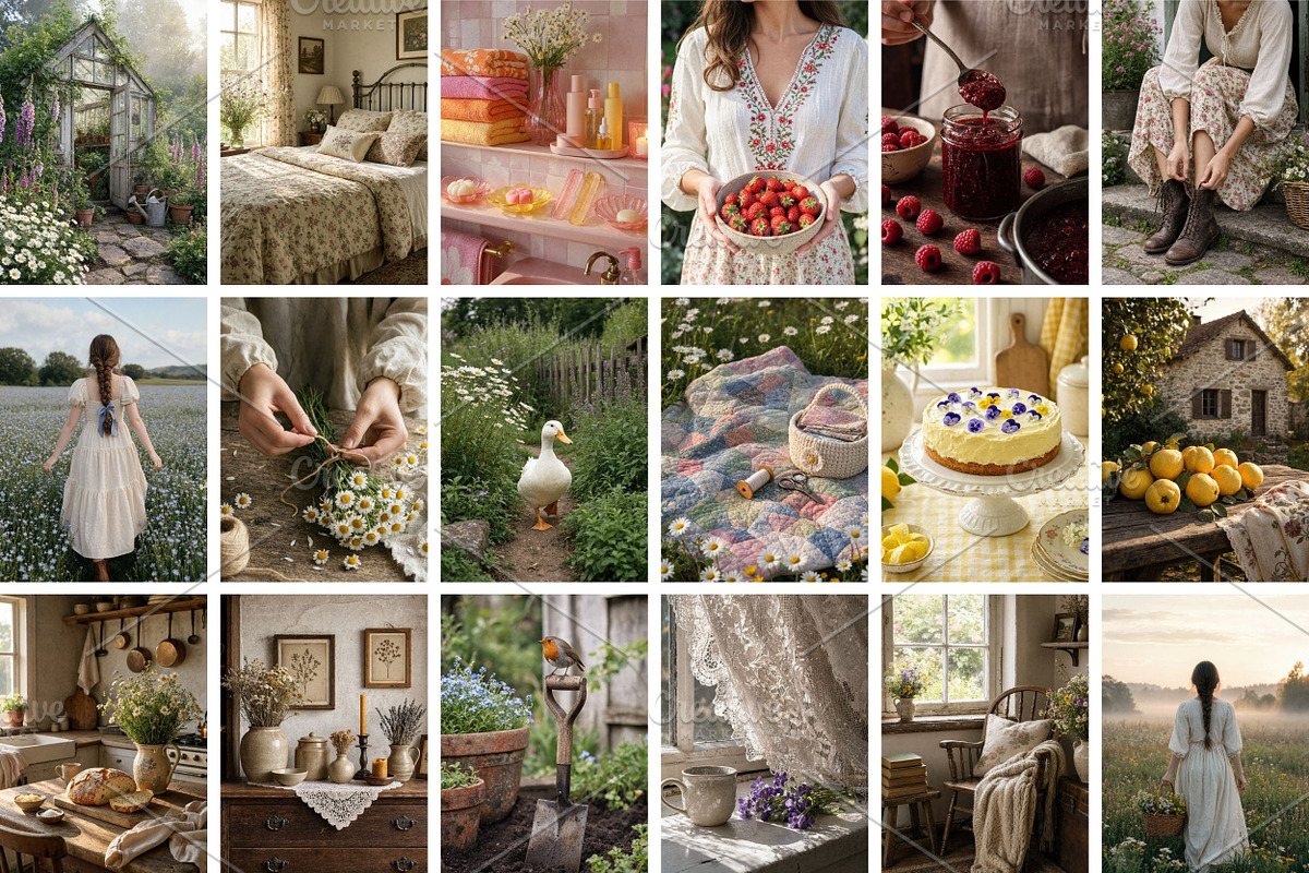 Cottagecore Stock Photos Bundle, a Holiday Photo by Selenique Studio (Photo 10 of 11)