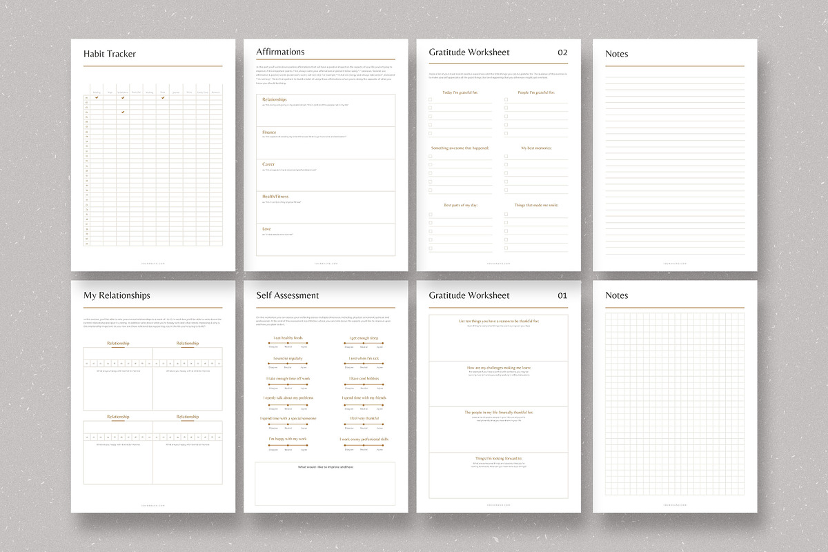 Dream Life Self Help Planners CANVA, a Templates & Theme by AndrewPixel (Photo 13 of 13)