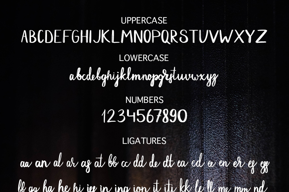Dark Street - script font preview 3