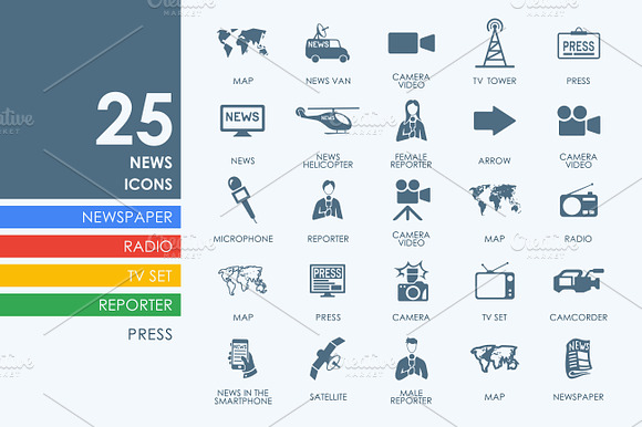 25 News Icons
